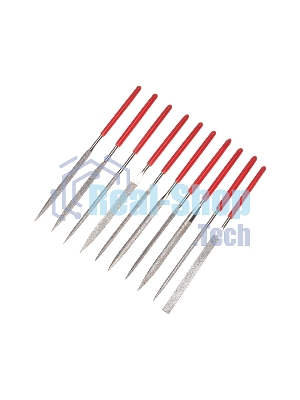 Набор надфилей алмазных 140х70х3мм, 10 шт. Kranz