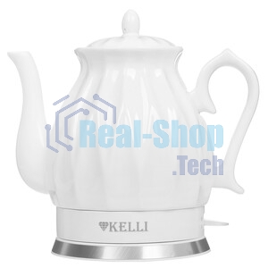 Чайник электрический керамический KELLI KL-1341 бирюзовый