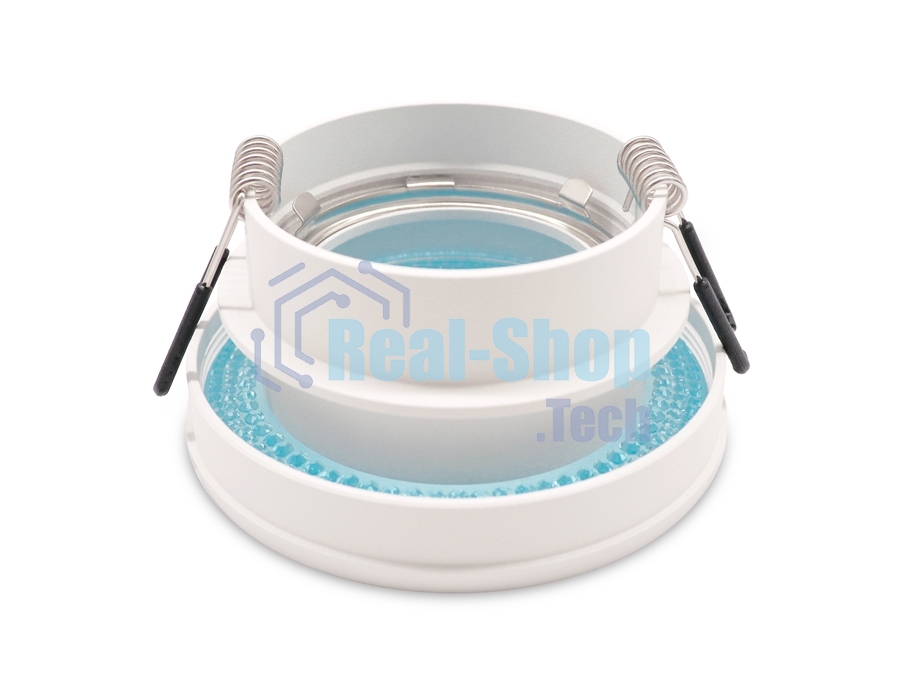 Светильник Ambrella light TN344 SWH/BL белый песок/голубой GU5.3 D85*45