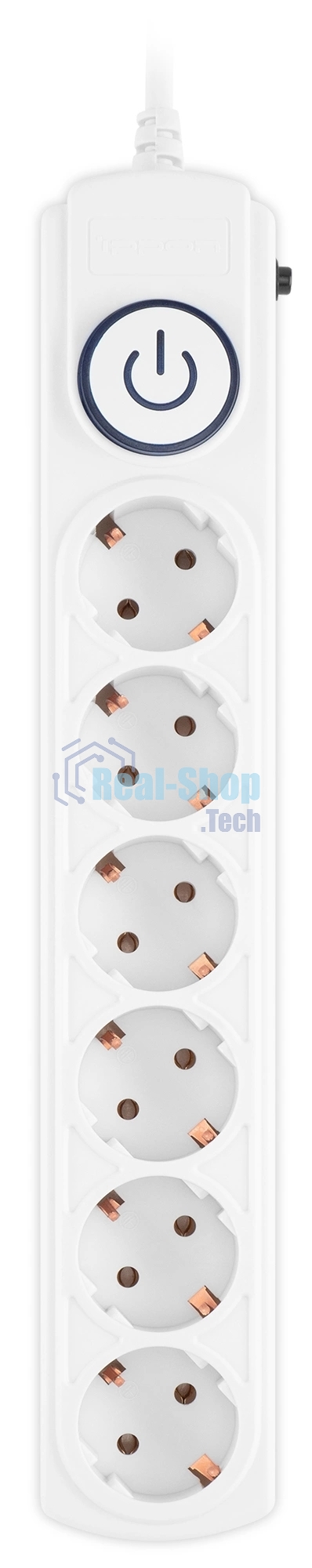 Сетевой фильтр Ippon BK-6-EU-1.8-10-W 1.8 м, 6 розеток, белый, коробка