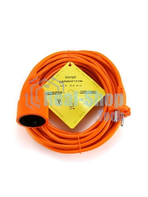 Удлинитель в бухте PowerCube 10А/2,2 кВт, 1 розетка, 10 м, оранжевый
