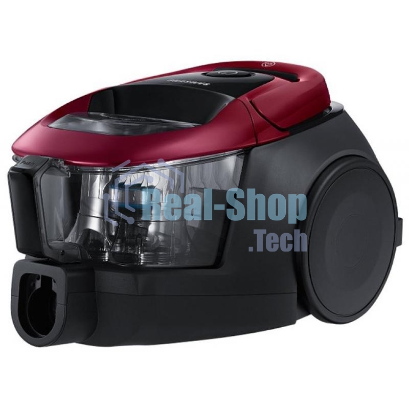 Пылесос Samsung VC18M31A0HP бордовый/черный, 380/1800 Вт, уборка сухая, пылесборник контейнер 2 л