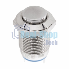 Кнопка антивандальная Rexant Ø12 Б/Фикс (2с) (ON)-OFF выпуклая