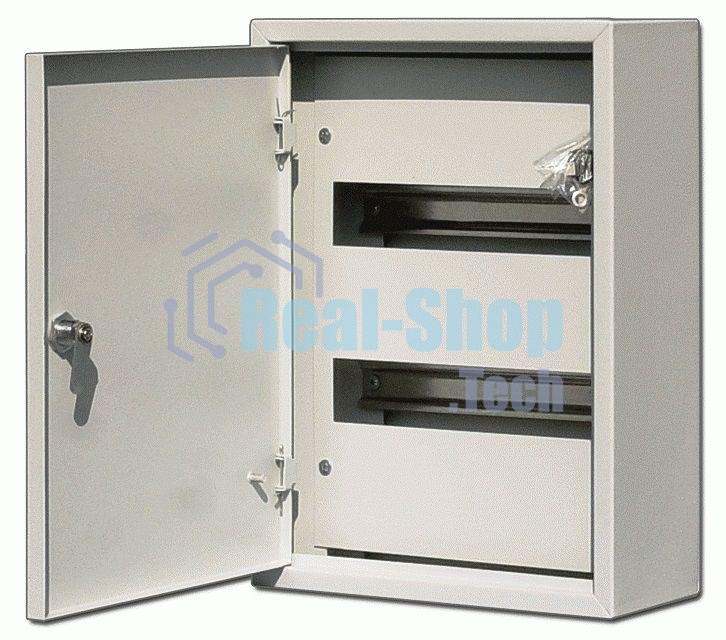 Корпус металлический навесной 400х300х120 24мод. IP31 ЩРН-24 DEKraft 30203DEK