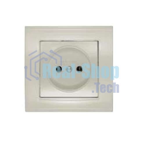 Розетка 1-м СП Бриллиант 16А IP20 сл. кость Universal 7948806