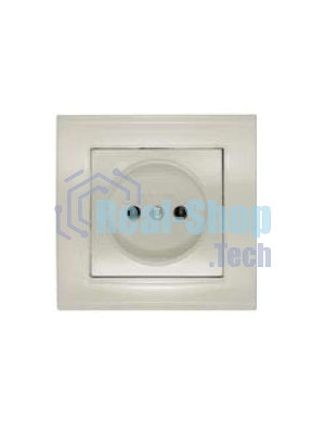 Розетка 1-м СП Бриллиант 16А IP20 сл. кость Universal 7948806