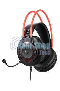 Гарнитура проводная с микрофоном A4Tech Bloody G200S черный/красный 2м мониторные USB оголовье (G200S USB/BLACK +RED)