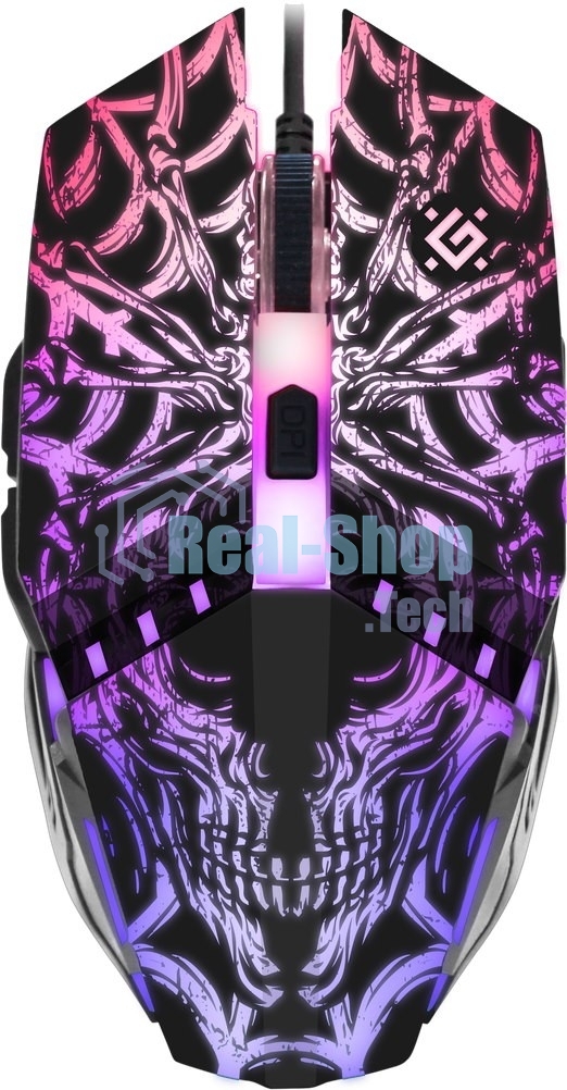 Мышь проводная Defender Prototype GM-670L черный, 2400 dpi, USB, кнопки - 6