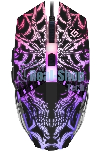 Мышь проводная Defender Prototype GM-670L черный, 2400 dpi, USB, кнопки - 6