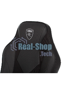 Кресло игровое Zombie GAME 17 черный, текстиль/эко.кожа, крестовина пластик