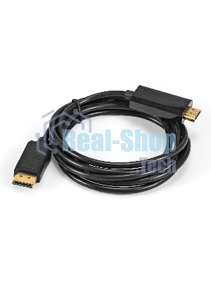 Кабель DisplayPort-HDMI ExeGate EX-CC-DP-HDMI-2.0 (20M/19M, 2м, экран)