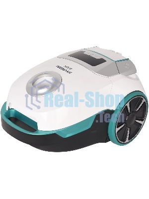 Пылесос Hyundai HYV-B4050 белый/бирюзовый, 250/800 Вт, уборка сухая, пылесборник мешок 2.5 л