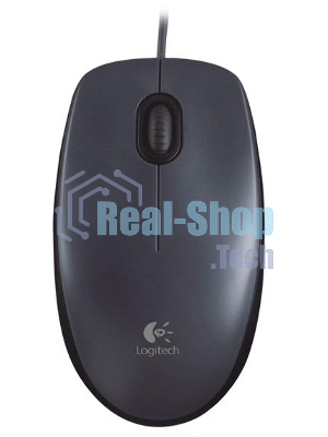 Мышь проводная Logitech M90 черный/серый, 1000 dpi, USB, кнопки - 3