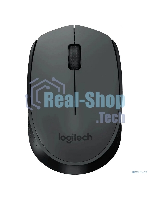 Мышь беспроводная Logitech M170 черный/темно-серый, 1000 dpi, радиоканал, USB, кнопки - 3