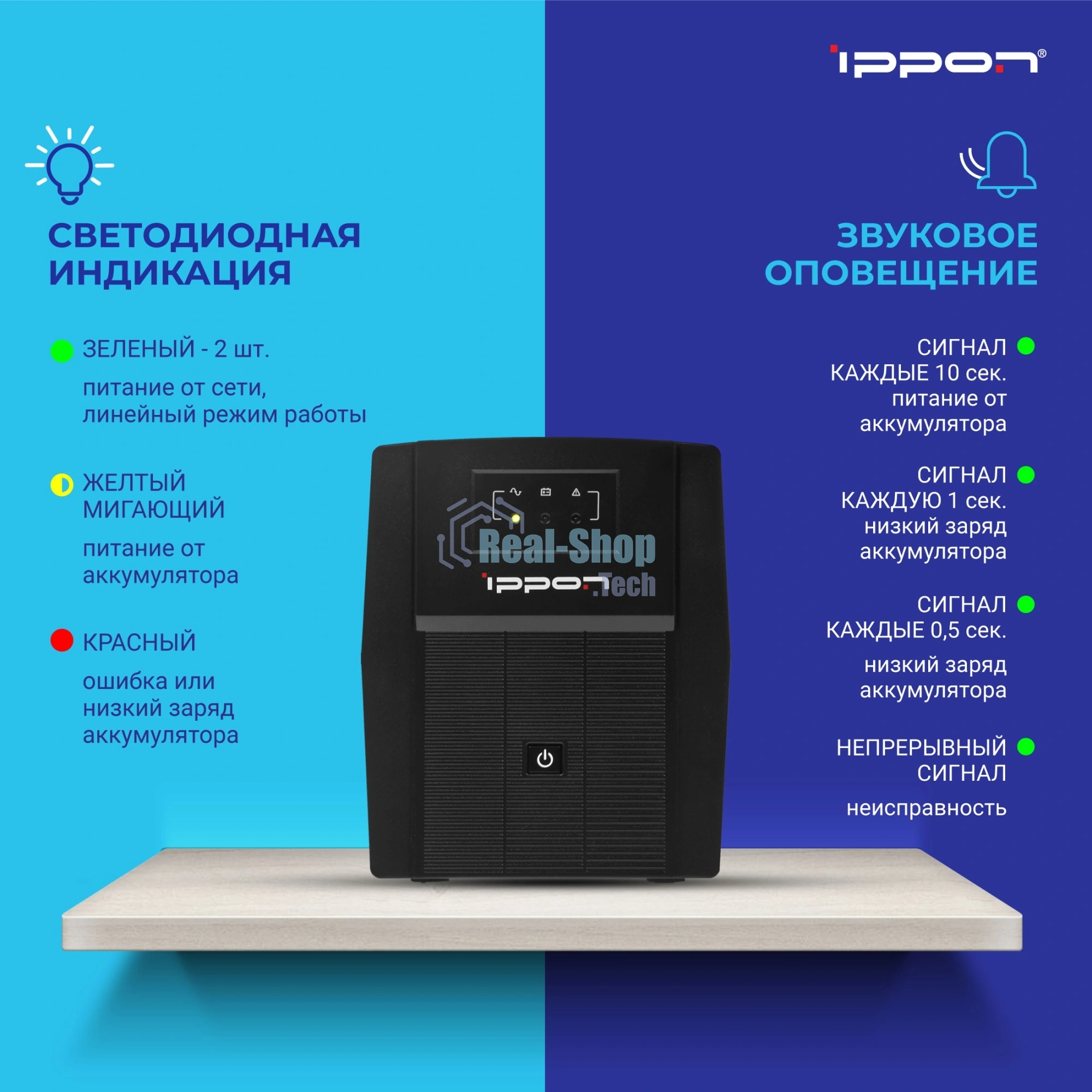 Источник бесперебойного питания Ippon Back Basic 1500 Euro 900Вт 1500ВА черный