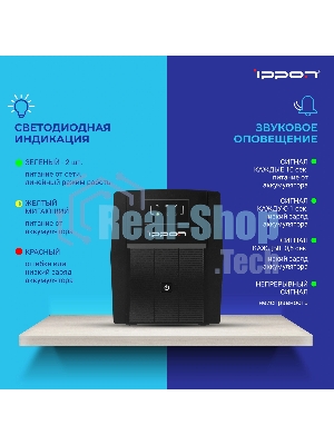 Источник бесперебойного питания Ippon Back Basic 1500 Euro 900Вт 1500ВА черный