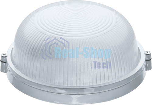 Светильник Navigator ЛОН NBL-R1-60-E27/WH 1х60Вт E27 IP54 (аналог НПБ 1301 бел. круг 60Вт)
