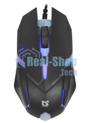 Мышь проводная Defender Cyber MB-560L черный, 1200 dpi, USB, кнопки - 3