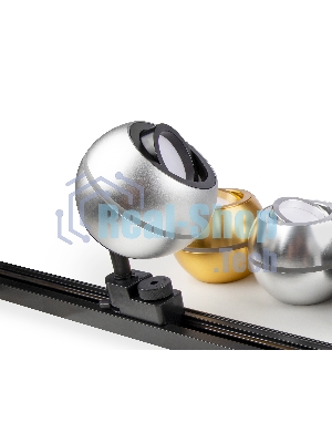 Светильник Ambrella light XT1103001 SSL/PBK серебро песок/черный полированный MR16 GU5.3 LED 3W 4200K (A2521, C1103, N7002)