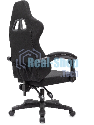 Кресло игровое Knight Wolf RGb черный, крестов. пластик