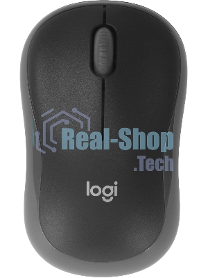 Мышь беспроводная Logitech M186 черный/серый, 1000 dpi, радиоканал, USB, кнопки - 3