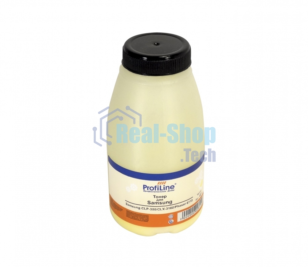Тонер ProfiLine для принтеров Samsung CLP-300/CLX-3160/Phaser 6010/6110/6120/WC 6000/6015 yellow 45 гр Фасовка РФ