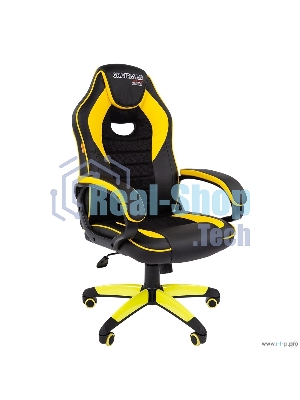 Кресло игровое Chairman game 16 Россия экопремиум черный/желтый (7028514)