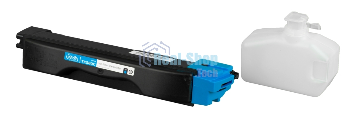 Картридж Sakura TK580C для Kyocera Mita FS-5150DN/5250DN, синий, 2800 к.