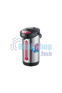 Термопот Centek CT-0080 черный, 3л, 600Вт, 3 способа подачи воды, корпус из нержавеющей стали