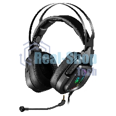 Гарнитура проводная с микрофоном A4Tech Bloody G570 черный/серый 2м мониторные USB оголовье (G570 USB/BLACK + GREY)