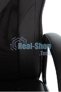 Кресло игровое Zombie GAME 17 черный, текстиль/эко.кожа, крестовина пластик