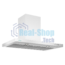 Вытяжка каминная Elikor Квадра 60П-430-К3Д белый, 60 см, 430 куб. м/ч, 54 дБ