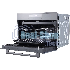 Встраиваемый духовой шкаф с функцией СВЧ OKB 3250 GBXGr MW серое стекло + черная нержавеющая сталь