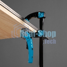 Струбцина реечная Gross быстрозажимная, металлический корпус, рычажный храповый механизм, 12