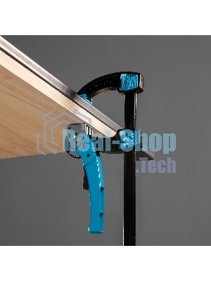 Струбцина реечная Gross быстрозажимная, металлический корпус, рычажный храповый механизм, 12