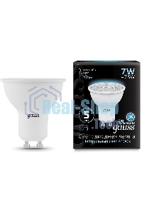 Лампа светодиодная LED Gauss MR16 GU10 7Вт 4100К 1/10/100