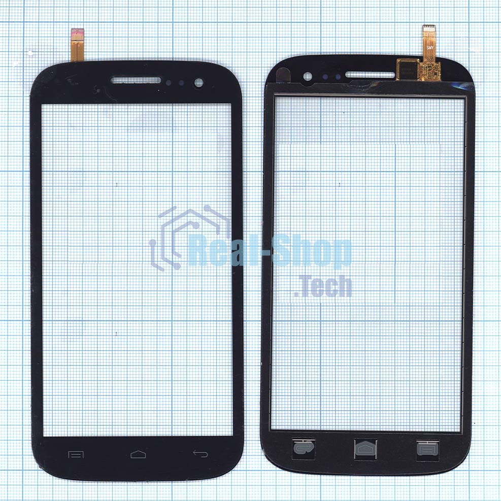 Сенсорное стекло (тачскрин) для Fly IQ451 Quattro Vista, черное