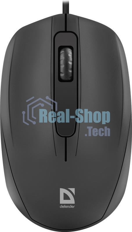 Мышь проводная Defender Alpha MB-507 черный, 1000 dpi, USB, кнопки - 3