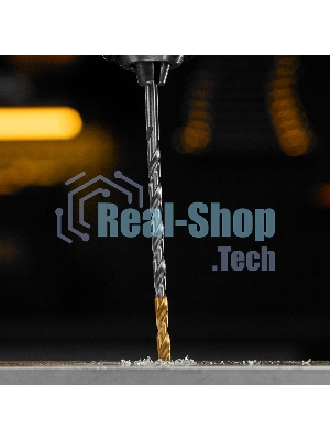 Сверло спиральное по металлу Denzel 4,2 х 119 мм, Р6М5, Golden Tip, удлиненное