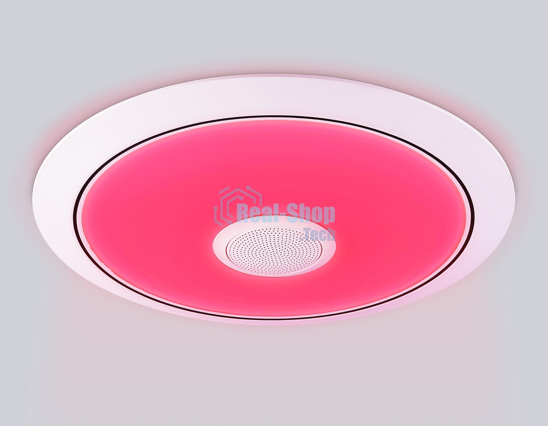Музыкальный светодиодный светильник Ambrella light FZ710 WH белый IP20 40W 3000-6500K+RGB Music 370*56 (ПДУ ИК)