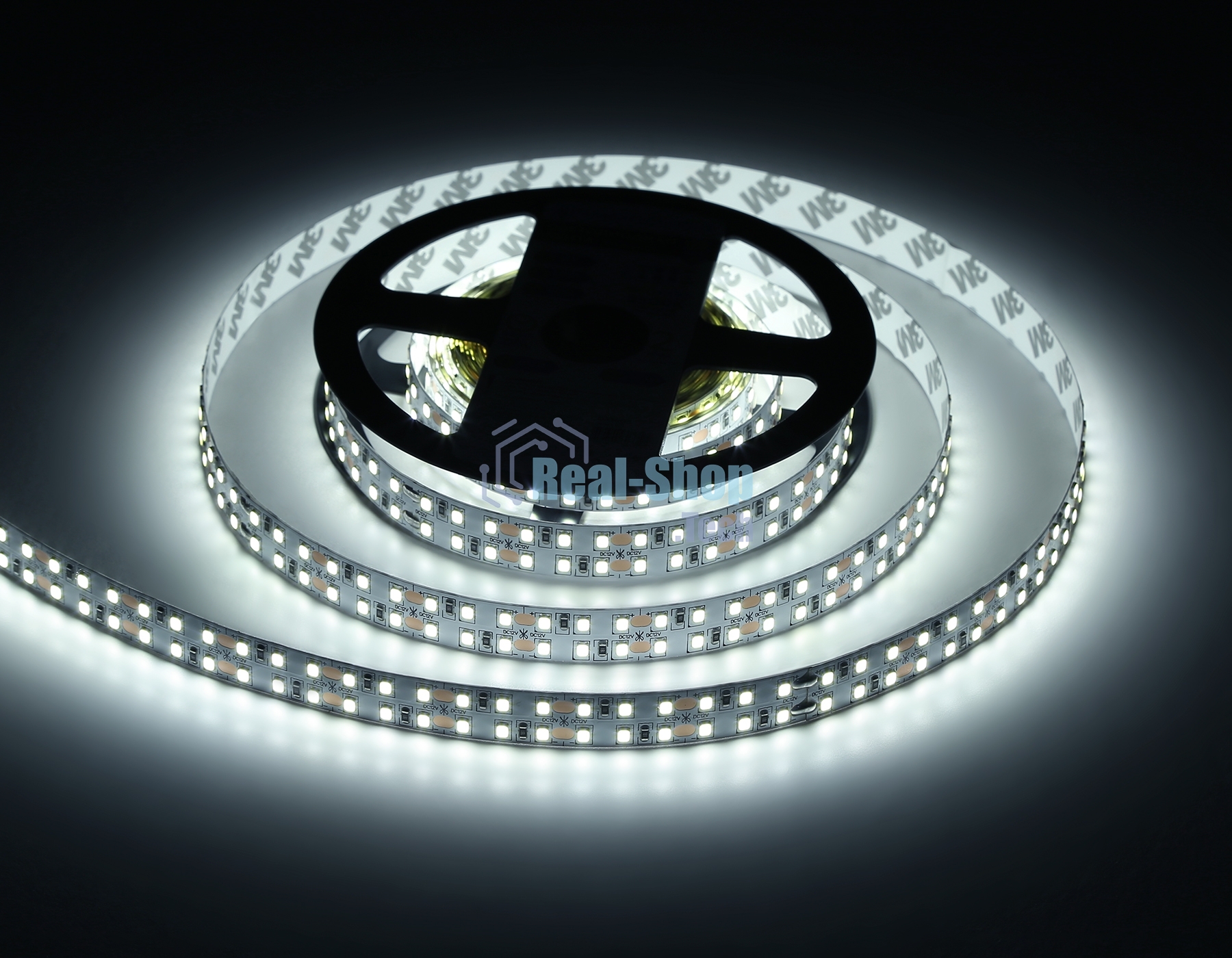 Светодиодная лента Ambrella light GS1603 2835 240Led/ 19.2W m/ 12V IP20 6500K/ 5000*14*1.2mm (2 конт.)