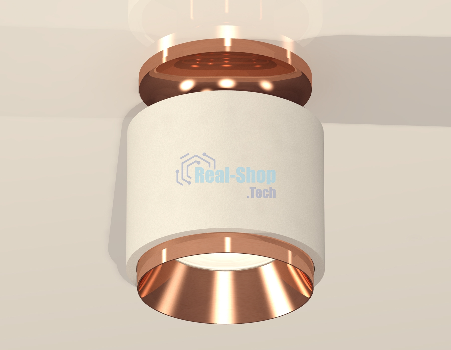 Светильник Ambrella Light XS7510140 SWH/PPG белый песок/золото розовое полированное MR16 GU5.3 (N7930, C7510, N7035)