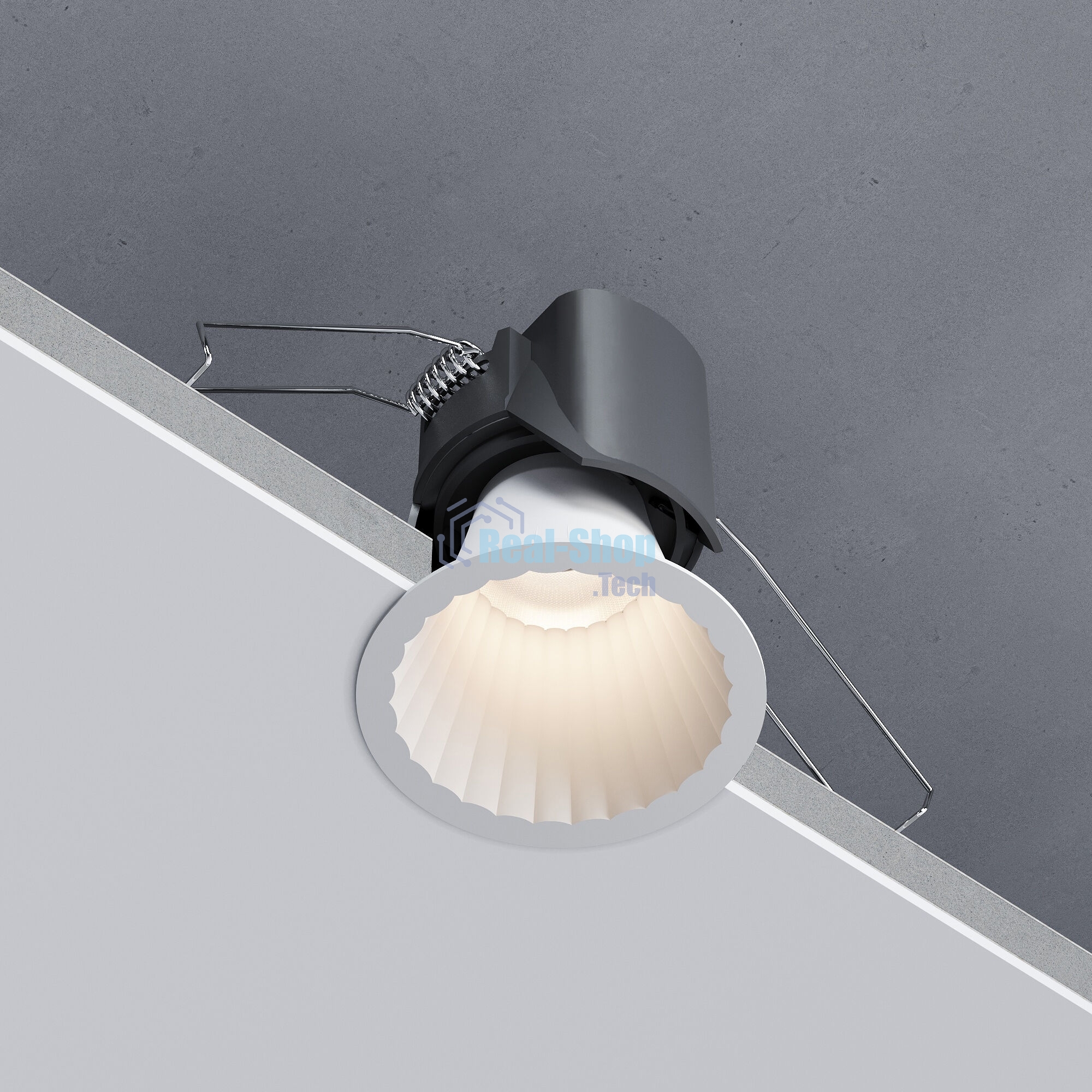 15274/LED Светильник встраиваемый 12W 3000K белый IP44