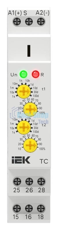 Реле циклическое TC реверсивное 2 контакта 12-240В AC/DC AC