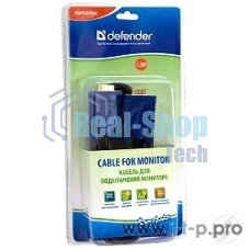 Кабель для монитора Defender SVGA HDDB15M M/M 1.8м BL BB340M-06