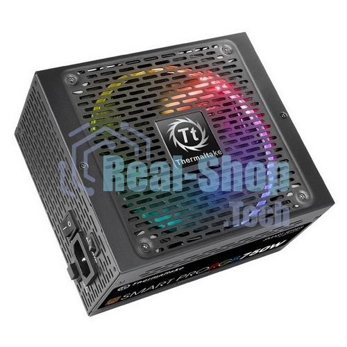 Блок питания Thermaltake Smart Pro RGb (PS-SPR-0750FPCBEU-R), 750Вт, 80 PLUS Bronze, 140мм, модульный, черный