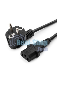 Кабель питания Gembird 1.8м, VDE(0.75мм), черный, с зазем., пакет PC-186-VDE