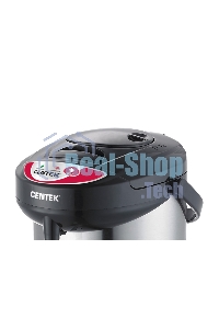 Термопот Centek CT-0080 черный, 3л, 600Вт, 3 способа подачи воды, корпус из нержавеющей стали