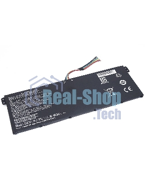 Аккумуляторная батарея для ноутбука Acer Aspire V13 (AC14B8K-4S1P) 15.2V 33Wh OEM черная