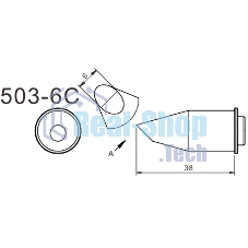 Жало для паяльника Quick 503-6C